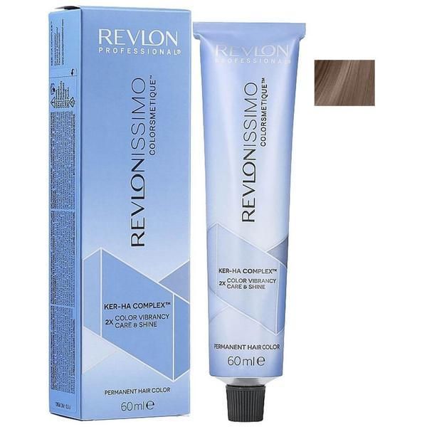 Revlon Professional Трайна боя - Revlon Professional Revlonissimo Colorsmetique Ker-Ha Complex Permanent Hair Color, нюанс 5.12 Light Ash Iridescent Brown, 60 мл