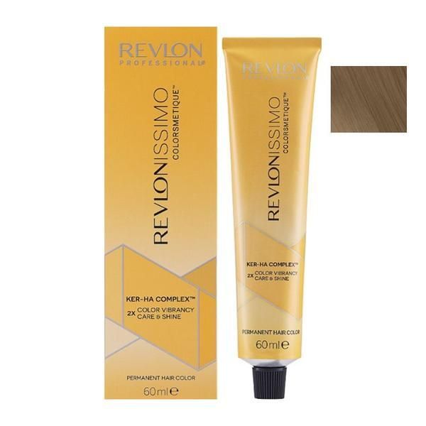 Revlon Professional Трайна боя - Revlon Professional Revlonissimo Colorsmetique Ker-Ha Complex Permanent Hair Color, нюанс 6.31 Тъмно златисто пепелно русо, 60 мл