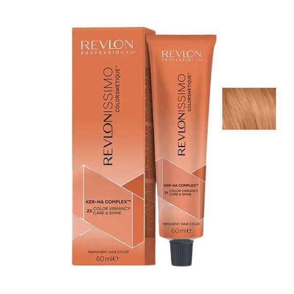 Revlon Трайна боя - Revlon Professional Revlonissimo Colorsmetique Ker-Ha Complex Permanent Hair Color, нюанс 8.04 Светло естествено медно русо, 60 мл