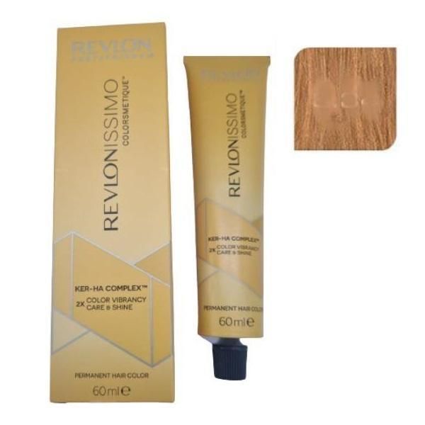 Revlon Трайна боя - Revlon Professional Revlonissimo Colorsmetique Ker-Ha Complex Permanent Hair Color, нюанс 8.34 Светло златисто медно русо, 60 мл