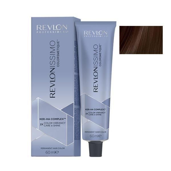 Revlon Professional Трайна боя - Revlon Professional Revlonissimo Colorsmetique Ker-Ha Complex Permanent Hair Color, нюанс HC 5.13 Светло пепеляво златисто кафяво, 60 мл