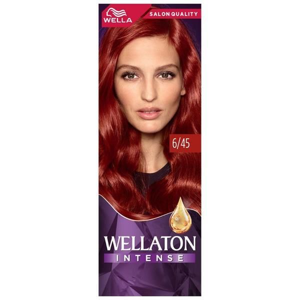 Wellaton Трайна боя с арганово масло - Wella Wellaton Intense, нюанс 6/45 Passion Red, 110 мл