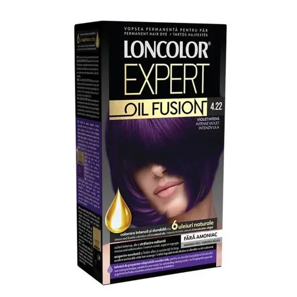 Loncolor Трайна боя за коса без амоняк - Loncolor Expert Oil Fusion, нюанс 4.22 Intense Violet