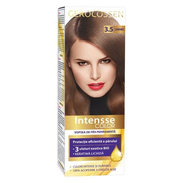 Gerocossen Трайна боя за коса Intense Color, нюанс Nr. 3.5 Карамел, Gerocossen, 50 мл