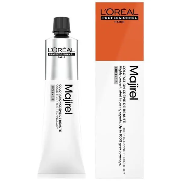 L'oreal Professionnel Трайна боя за коса - L'Oreal Professionnel Majirel Odor Trapping Technology, нюанс 7.43 Медно златисто русо