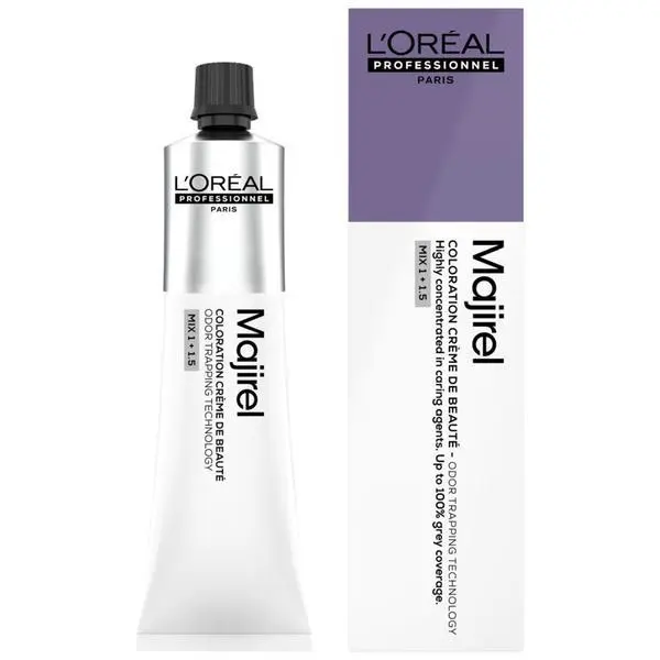 L'oreal Professionnel Трайна боя за коса - L'Oreal Professionnel Majirel Odor Trapping Technology, нюанс 8.21 Blond Clair Irise Cendre
