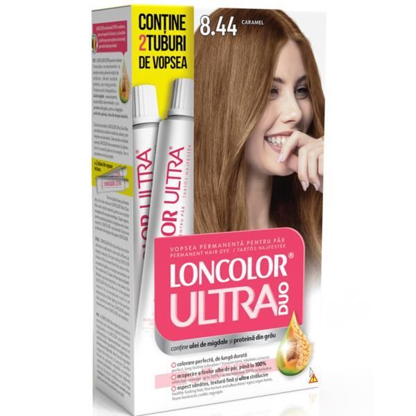 Loncolor Трайна боя за коса Loncolor Ultra Max, нюанс 8.44 Карамел
