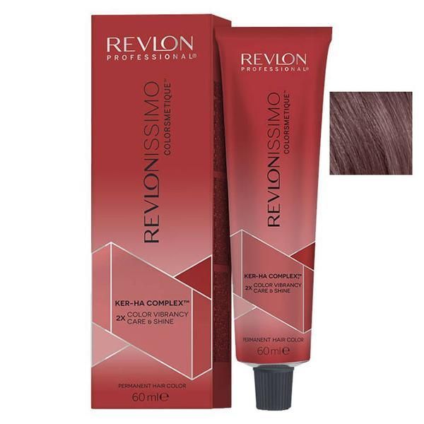 Revlon Трайна боя за коса - Revlon Professional Revlonissimo Colorsmetique Ker-Ha Complex Перманентна боя за коса, нюанс 5.5 светло махагоново кафяво, 60 мл