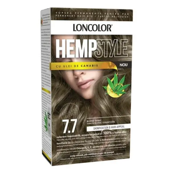 Loncolor Трайна боя за коса с амоняк - Loncolor HempStyle, нюанс 7.7 Blond Tabac