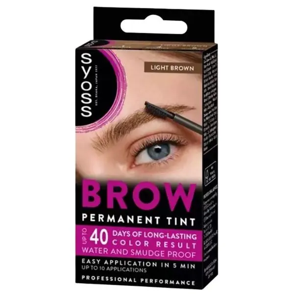 Syoss Трайна боя за вежди - Syoss Brow Tint, нюанс Light Brown, 1 бр