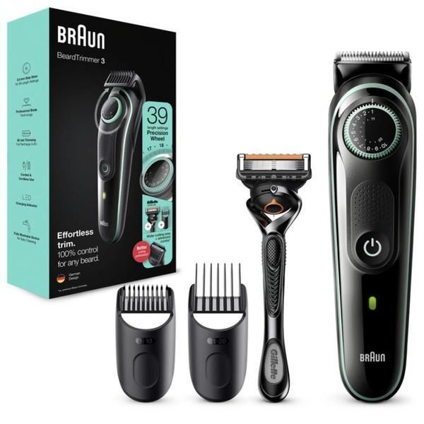 Braun Тример за брада Braun 3 BT3341, батерия, черен