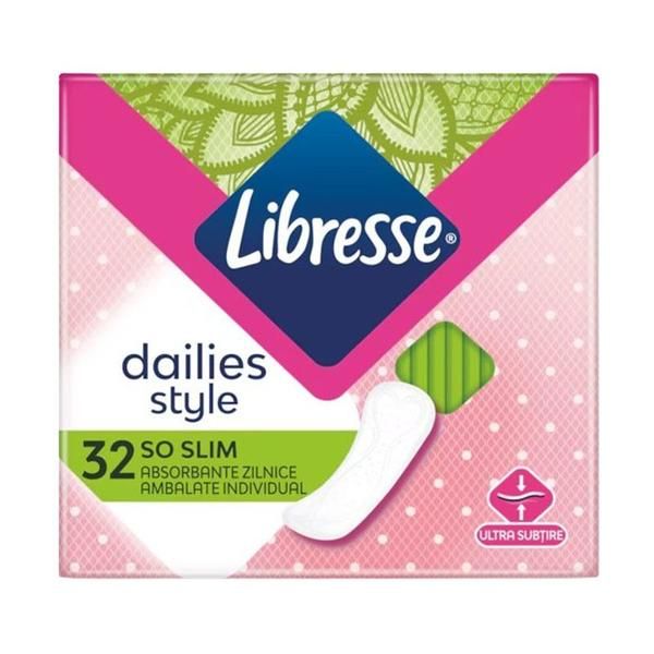 Libresse Тънки ежедневни абсорбенти - Libresse Dailies Style So Slim Liners, 32 бр