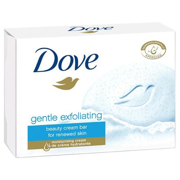 Dove Твърд ексфолиращ сапун - Dove Gentle Exfoliating, 90 гр