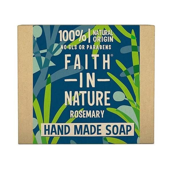 Faith in Nature Твърд натурален сапун с розмарин - Faith in Nature Hand Made Soap Rosemary, 100 гр