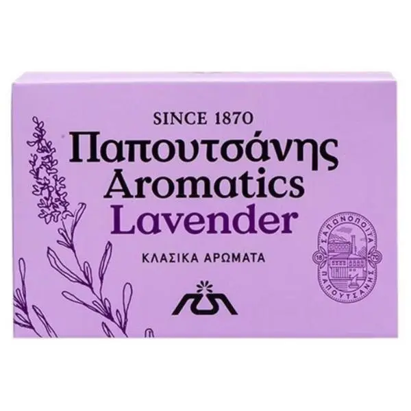Papoutsanis Твърд сапун с лавандула - Lavender Aromatics, Papoutsanis, 100 гр