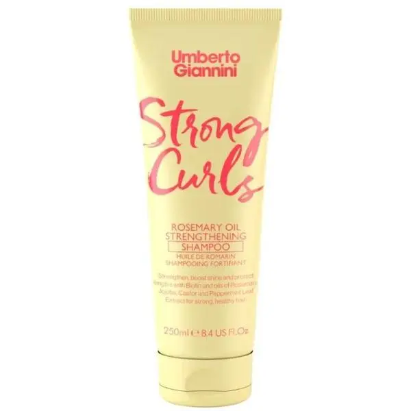Umberto Giannini Укрепващ шампоан с масло от розмарин за къдрава коса** - Umberto Giannini Strong Curls Shampoo, 250 мл
