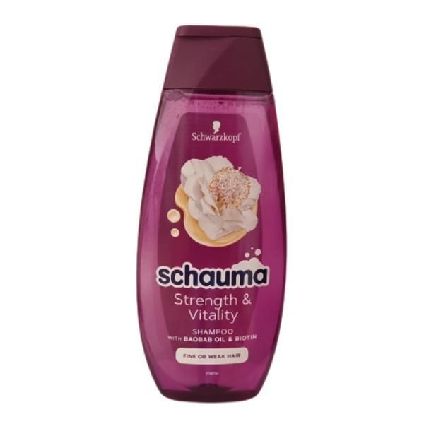 Schauma Укрепващ шампоан за фина или чуплива коса - Schwarzkopf Schauma, 400 мл