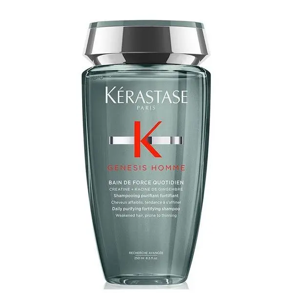 Kerastase Укрепващ шампоан за мъже - Kerastase Genesis Homme Shampoing Fortifiant Purifiant Quotidien, 250 мл