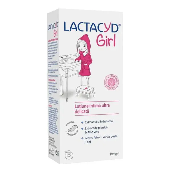 Interstar Ултра деликатен интимен лосион за момичета от 3 години Lactacyd Girl, 200 мл