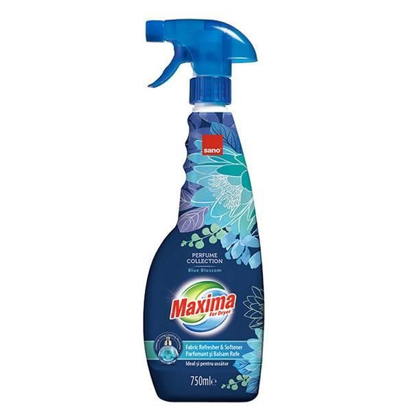 Sano Ултра концентриран балсам за сухи дрехи Blue Blossom - Sano Maxima Dryer Perfume Collection Blue Blossom Fabric Refresher &amp; Softener, 750 мл