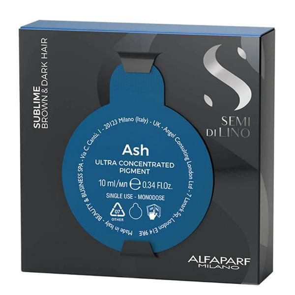 Alfaparf Milano Ултра концентриран пигмент сива за брюнетка и кестенява коса - Alfaparf Milano Semi di Lino Ash Sublime Brown &amp; Dark Hair, 10 мл