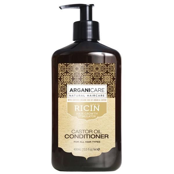 Arganicare Ултра-подхранващ регенериращ балсам за рициново масло за всички типове коса Arganicare, 400 мл