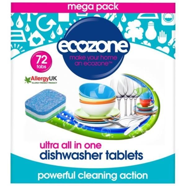 Ecozone Ултра таблетки за съдомиялна - Ecozone Ultra All in One, 72 бр