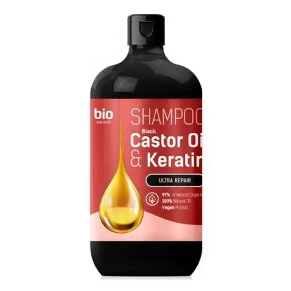Bio Naturell Ултра-възстановяващ шампоан с рициново масло и кератин - Bio Naturell, 946 мл
