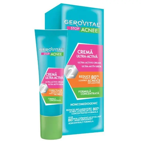 Gerovital Ултраактивен крем - Gerovital Stop Acnee Ultra-Active Cream, 15мл