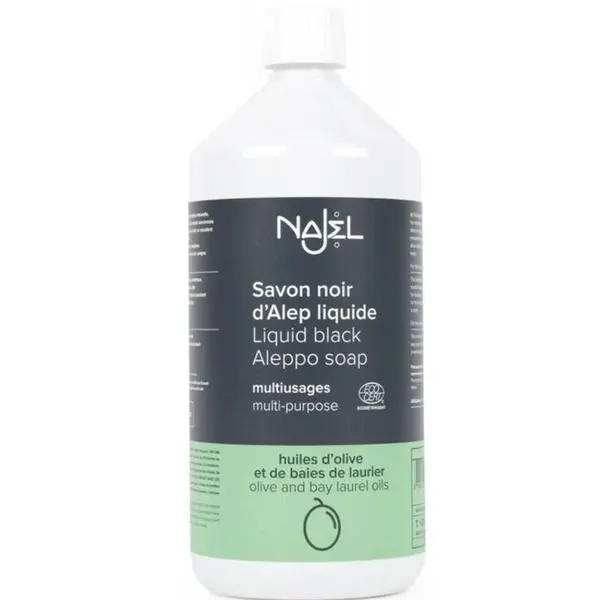 Najel Универсален био препарат с черен алепоски сапун - Najel Liquid Black Aleppo Soap Multi-Purpose, 1000 мл