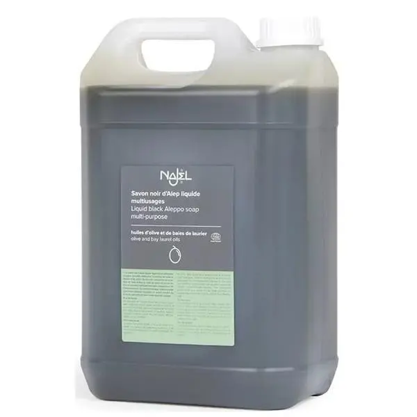 Najel Универсален био препарат с черен алепоски сапун - Najel Liquid Black Aleppo Soap Multi-Purpose, 5000 мл