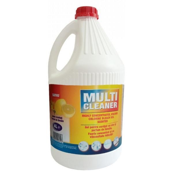Sano Универсален почистващ гел с аромат на хлор и лимон - Sano Multi Cleaner, 4000 мл