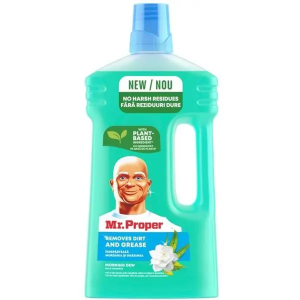 Mr. Proper Универсален почистващ препарат за повърхности, Mr. Proper Morning Dew,  1000 мл