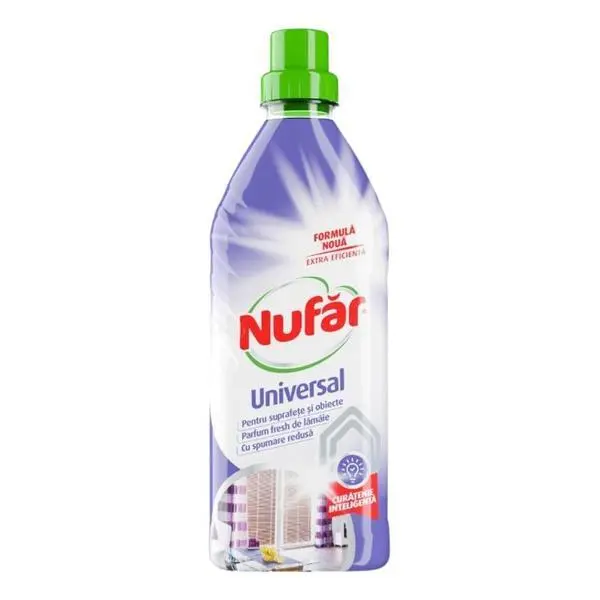 Nufar Универсален препарат с аромат на лимон за миещи се повърхности Nufar, 500 мл