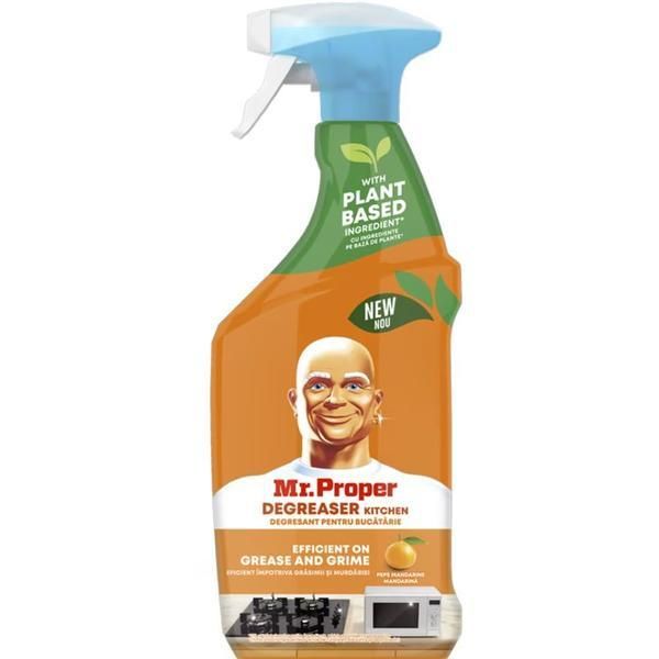 Mr. Proper Универсален препарат за почистване - Mr. Proper Ultra Degreaser Kitchen Mandarine, 750 мл