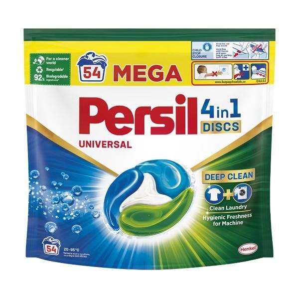 Persil Универсална капсула за пране - Persil Universal Disc 4 in 1 Deep Clean, 54 бр