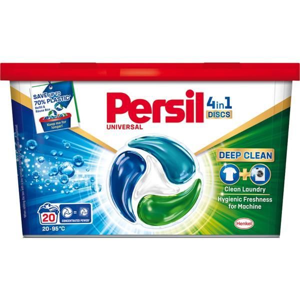 Persil Универсална капсула за пране - Persil Universal Disc 4 в 1 Deep Clean, 20 бр