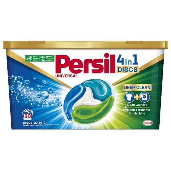 Persil Универсални капсули за пране - Persil Universal Disc 4 in 1 Deep Clean, 30 бр