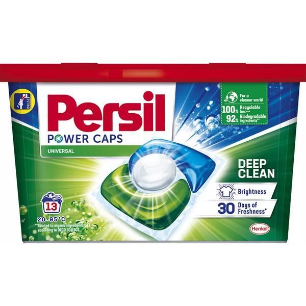 Persil Универсални перилен препарат на капсули - Persil Power Caps Universal Deep Clean, 13 бр