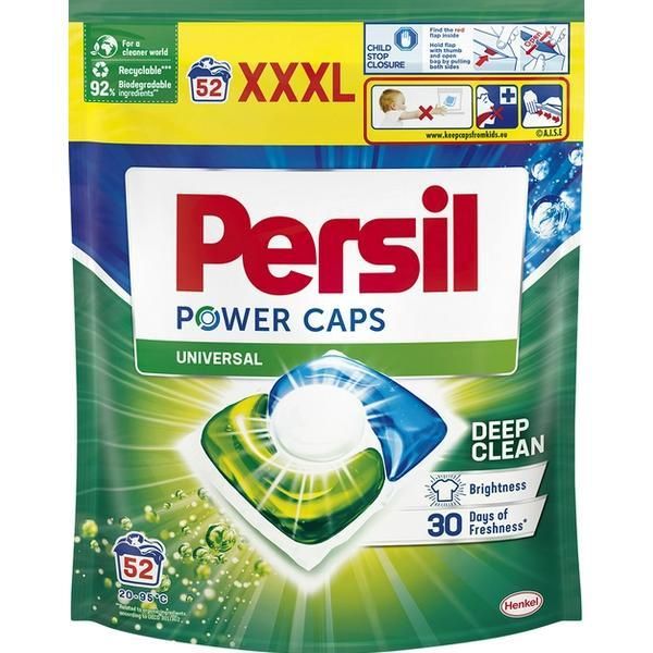 Persil Универсални препарати за почистване на капсули - Persil Power Caps Universal Deep Clean, 52 бр