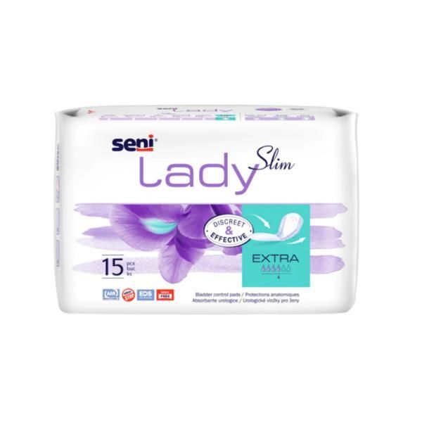 Seni Урологични абсорбенти за уринарна инконтиненция при жени Seni Lady Slim Extra, 15 бр