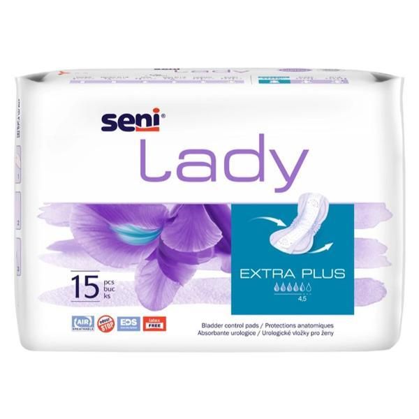 Seni Урологични абсорбенти за уринарна инконтиненция Seni Lady Extra Plus, 15 бр