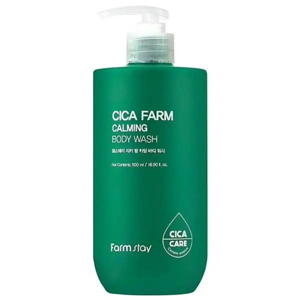 Farm Stay Успокояващ душ гел с екстракт от центела азиатика - FarmStay Cica Farm Calming Body Wash, 500 мл