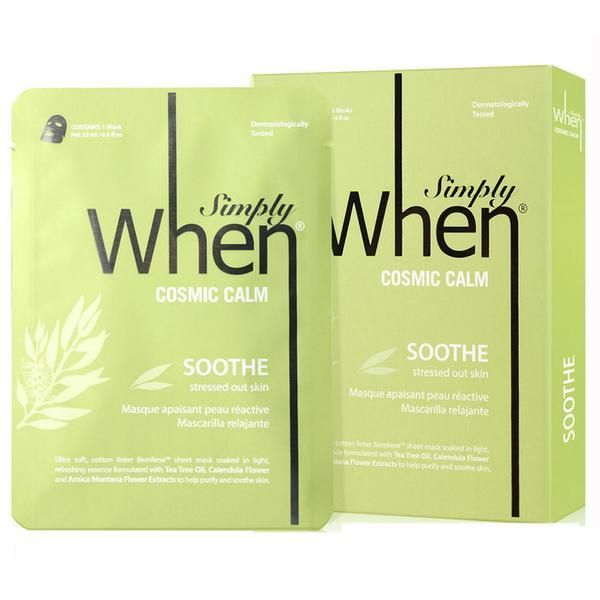 When Успокояващ и пречистващ комплект маски за лице When, 5 бр