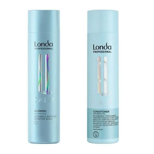 Londa Professional Успокояващ пакет за чувствителен скалп - Londa Professional C.A.L.M Sensitive Scalp: Шампоан 250 мл, Балсам 250 мл