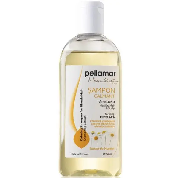Pellamar Успокояващ шампоан за руса коса с екстракт от лайка - Pellamar Calming Shampoo for Blond Hair with Chamomile Extract, 250 мл