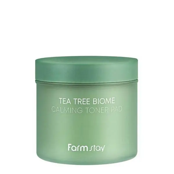 Farm Stay Успокояващи тоник тампони с екстракт от чаено дърво - FarmStay Tea Tree Biome Calming Toner Pad, 70 бр(140 мл)
