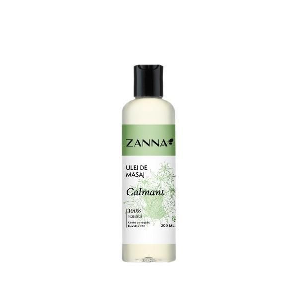 Zanna Успокояващо масажно масло с CBD и лавандула Zanna, 200 мл