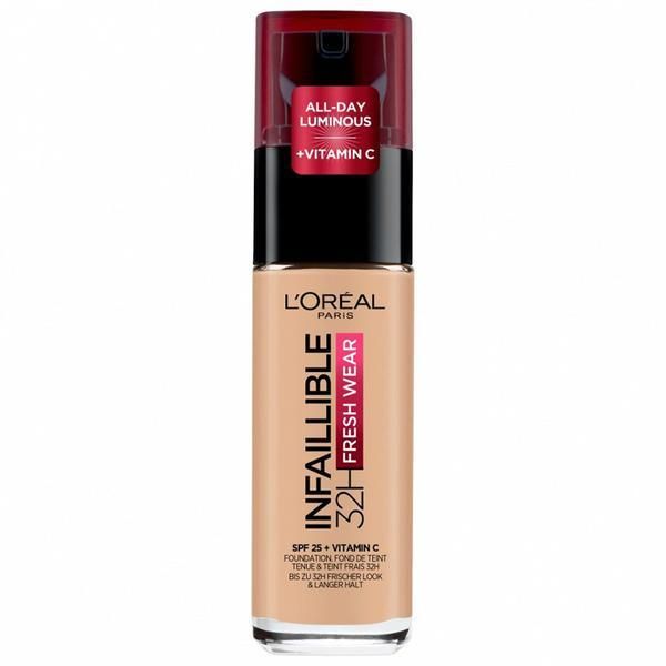 L'Oreal Paris Устойчив фон дьо тен - L&#039;Oreal Paris Infaillible 32H Fresh Wear Foundation, нюанс 120 Golden Vanilla, 30мл