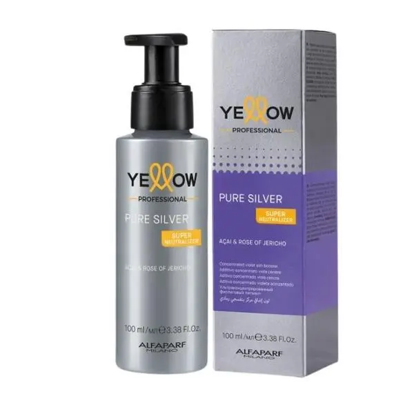 Yellow Утра-концентриран виолетов пигмент за коса - Yellow Pure Silver Super Neutralizer, 100 мл